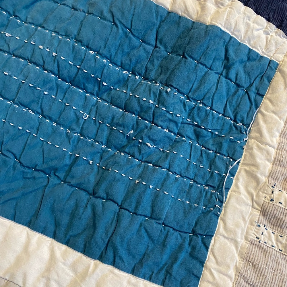 Pottery Barn Full Sports-Themed Patchwork Quilt - Picture 12 of 16